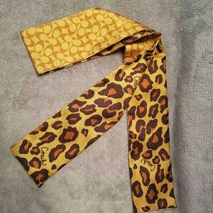 Coach pony tail scarf